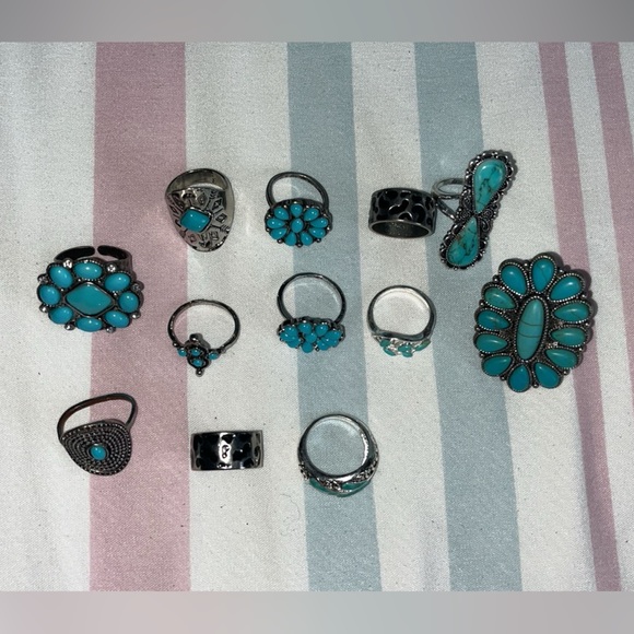 Turquoise ring lot - Picture 4 of 4